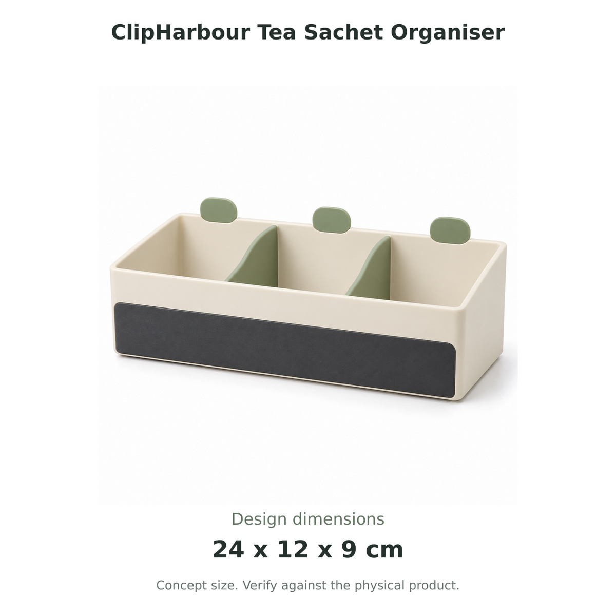 ClipHarbour Tea Sachet Organiser