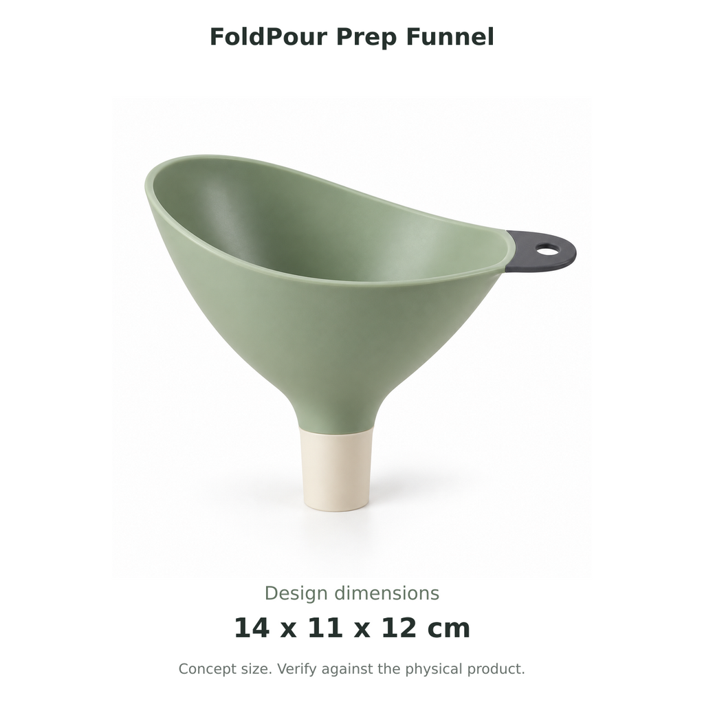 FoldPour Prep Funnel