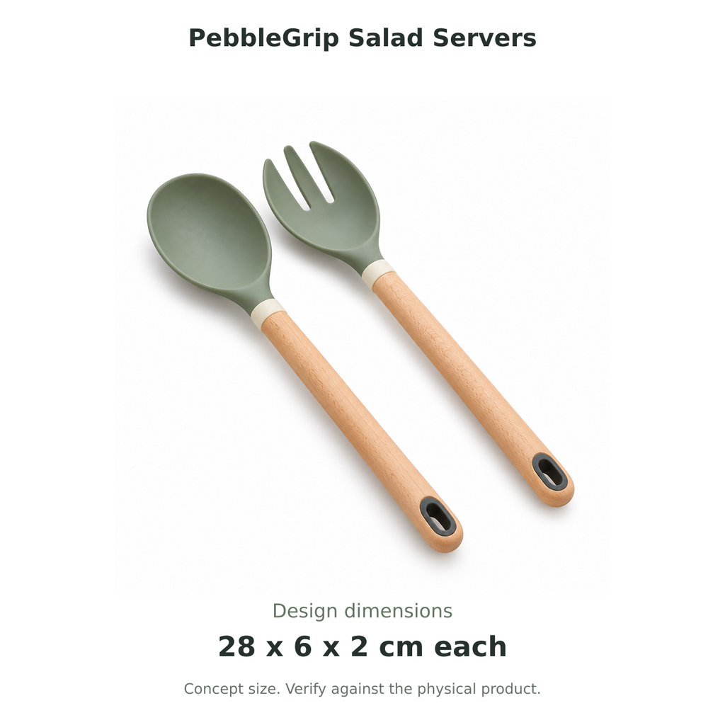 PebbleGrip Salad Servers